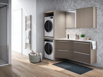 STORE EXCELLENT 03 - Wall-mounted wooden laundry room cabinet by Gruppo Geromin - view 2